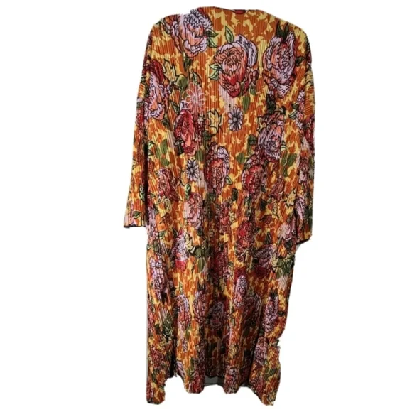 LuLaRoe Orange and Pink Floral Tunic - Picture 2 of 8